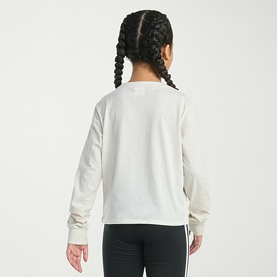 adidas Big Kid Girls Crew Neck Long Sleeve Regular Fit Graphic T-Shirt