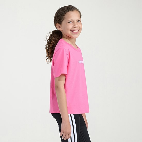 adidas Big Kid Girls Crew Neck Short Sleeve Regular Fit Graphic T-Shirt