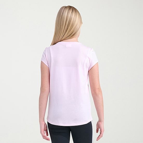 adidas Big Kid Girls Crew Neck Short Sleeve Regular Fit Graphic T-Shirt