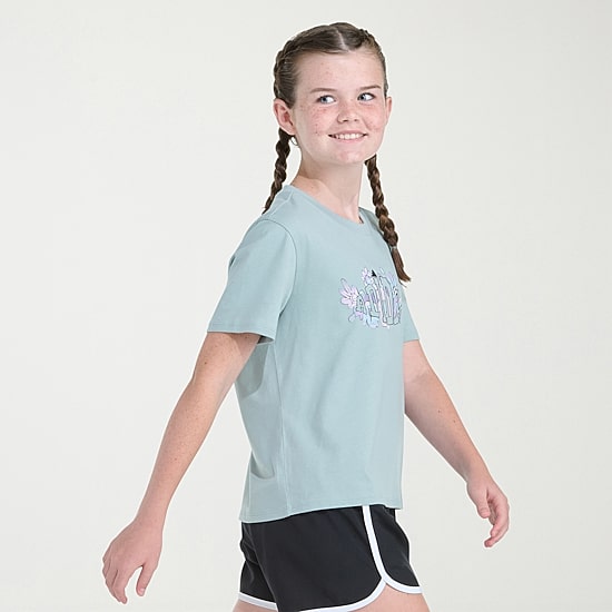 adidas Big Kid Girls Crew Neck Short Sleeve Regular Fit Graphic T-Shirt