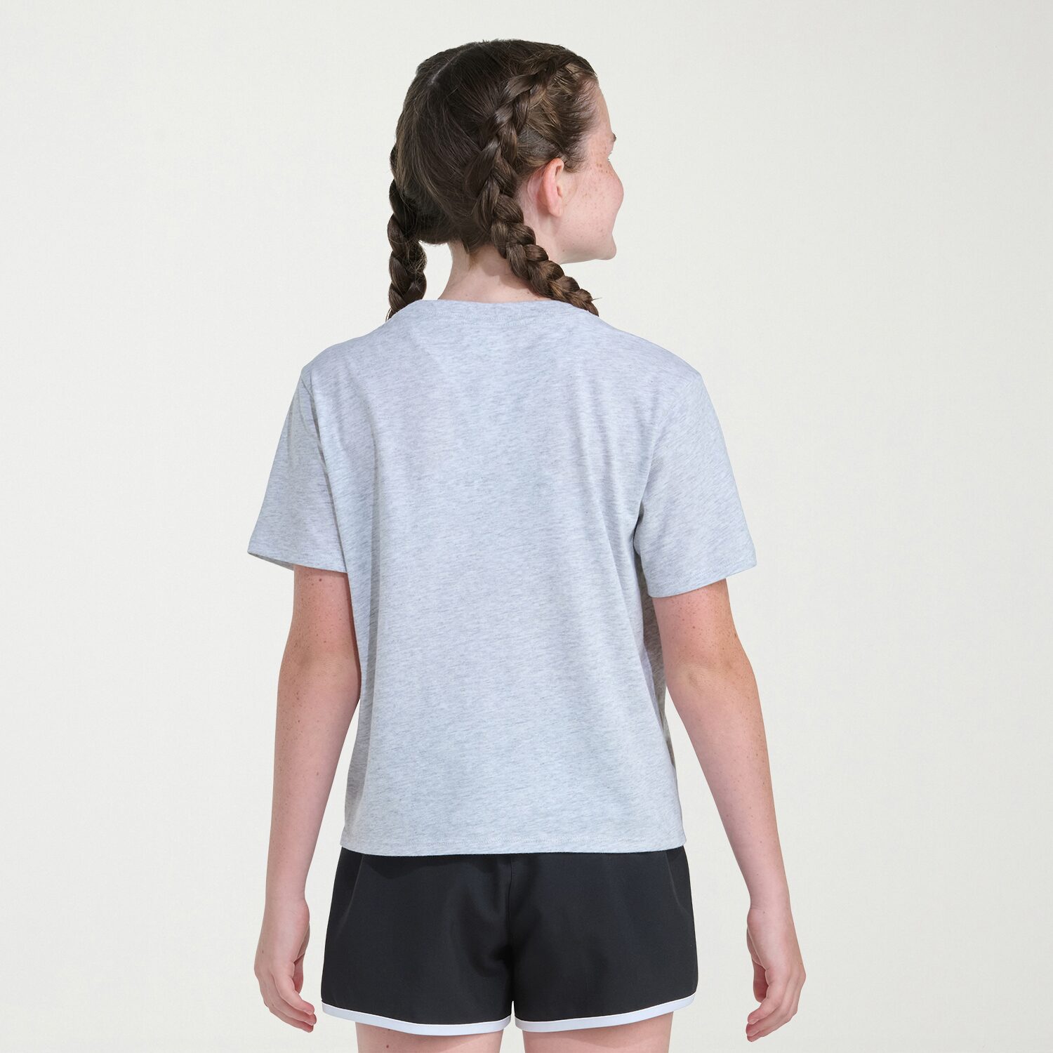 adidas Big Kid Girls Crew Neck Short Sleeve Regular Fit Graphic T-Shirt