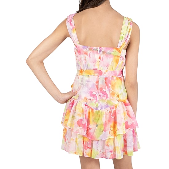 Rare Editions Big Kid Girls Sleeveless Floral Romper