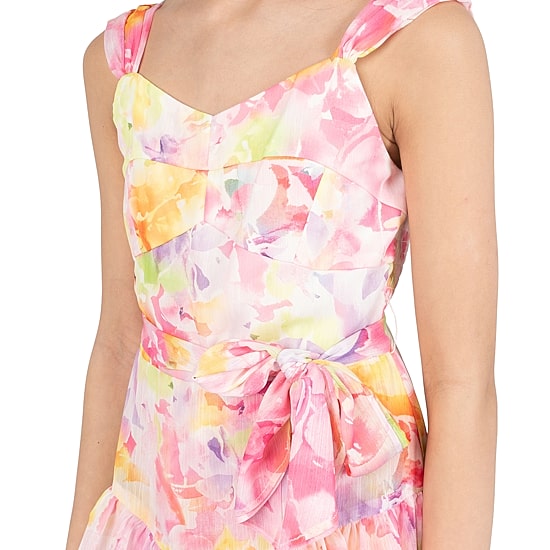 Rare Editions Big Kid Girls Sleeveless Floral Romper