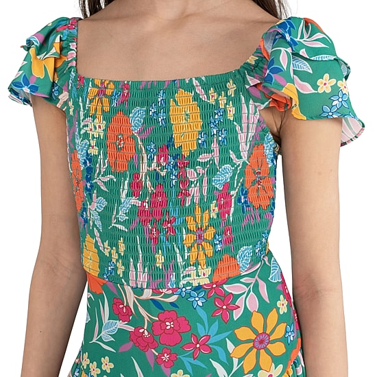 Rare Editions Big Kid Girls Short Sleeve Floral Romper