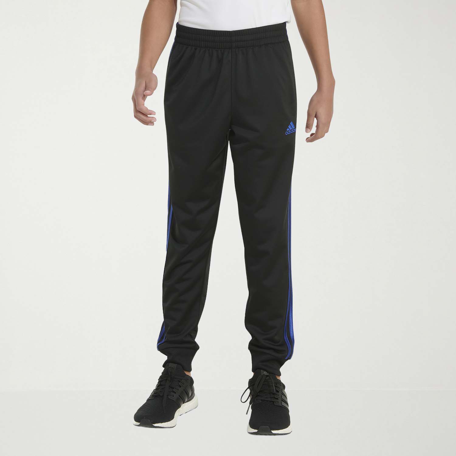 adidas Little Boys Cuffed Mid Rise Regular Fit Fleece Jogger Pant
