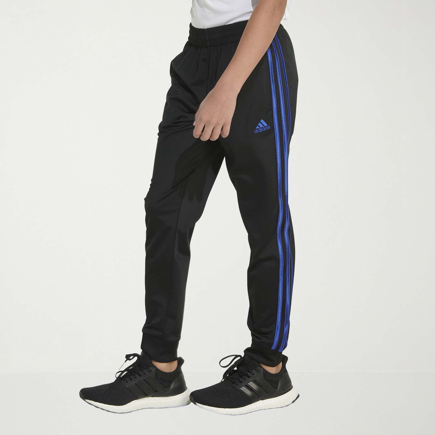 adidas Little Boys Cuffed Mid Rise Regular Fit Fleece Jogger Pant