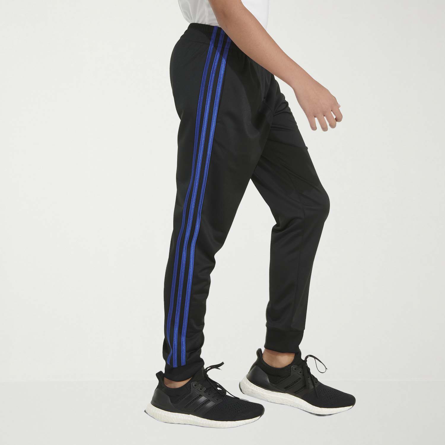 adidas Little Boys Cuffed Mid Rise Regular Fit Fleece Jogger Pant
