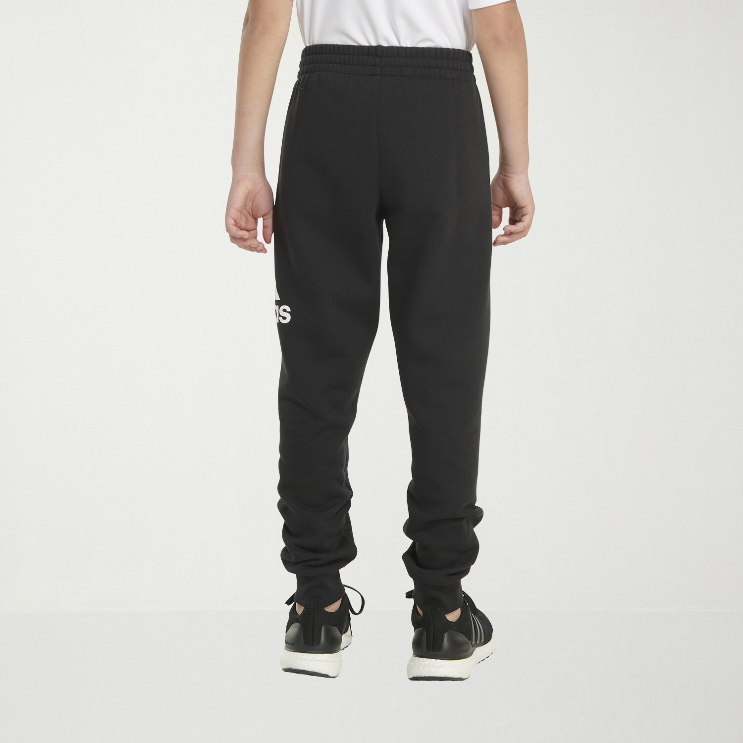 adidas Little Boys Cuffed Mid Rise Regular Fit Fleece Jogger Pant