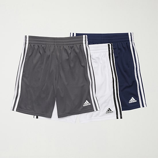 adidas Big Kid Boys Adjustable Waist Mid Rise Knit Pull-On Short