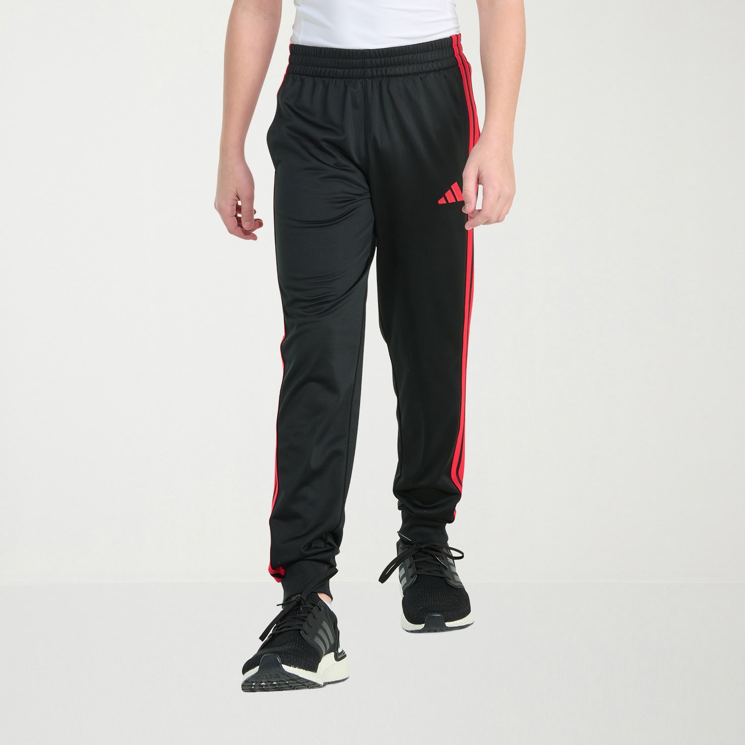 adidas Big Kid Boys Drawstring Waist Cuffed Mid Rise Regular Fit Jogger Pant