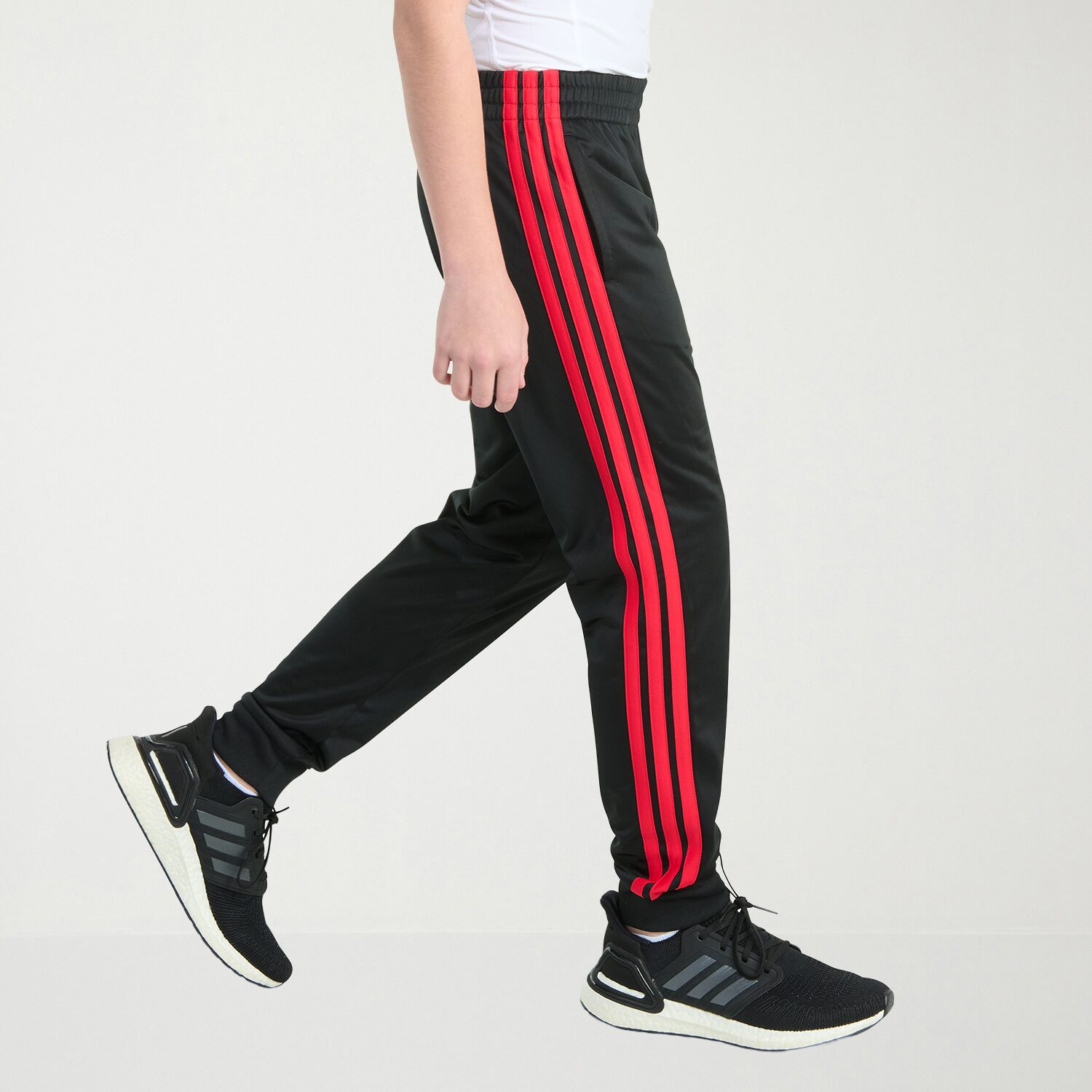 adidas Big Kid Boys Drawstring Waist Cuffed Mid Rise Regular Fit Jogger Pant