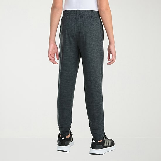 adidas Big Kid Boys Drawstring Waist Cuffed Mid Rise Slim Fit Jogger Pant