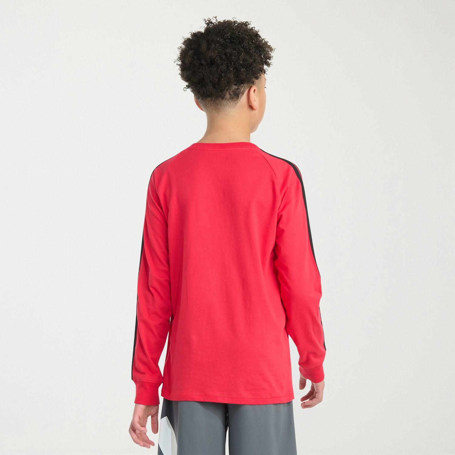 adidas Big Kid Boys Crew Neck Long Sleeve Regular Fit Graphic T-Shirt