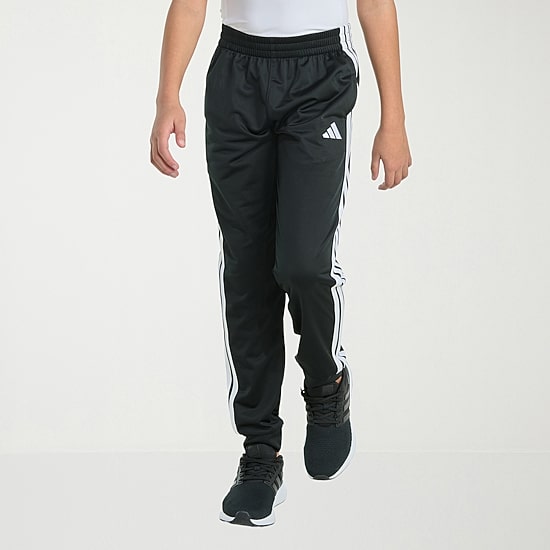 adidas Iconic Tricot Big Kid Boys Mid Rise Regular Fit Cuffed Track Pant