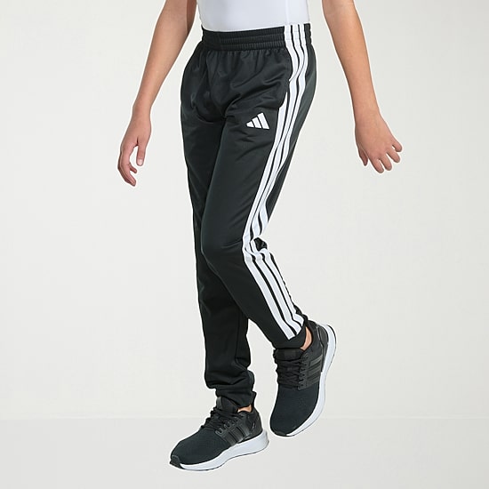 adidas Iconic Tricot Big Kid Boys Mid Rise Regular Fit Cuffed Track Pant