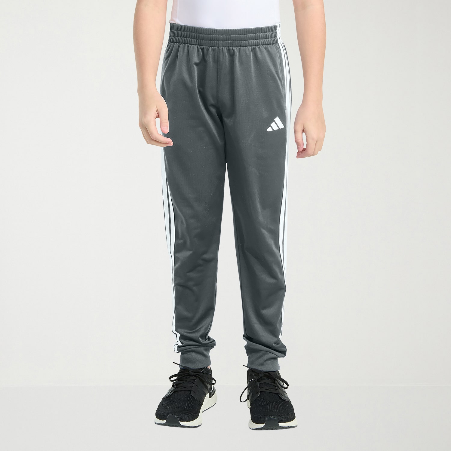 adidas Iconic Tricot Big Kid Boys Mid Rise Regular Fit Cuffed Track Pant
