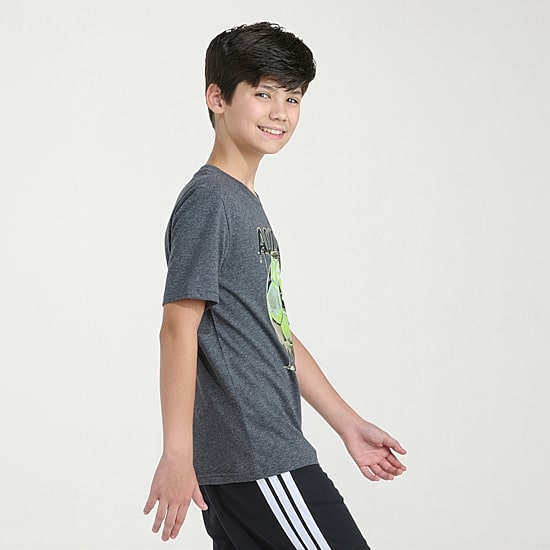 adidas Big Kid Boys Crew Neck Short Sleeve Regular Fit Graphic T-Shirt