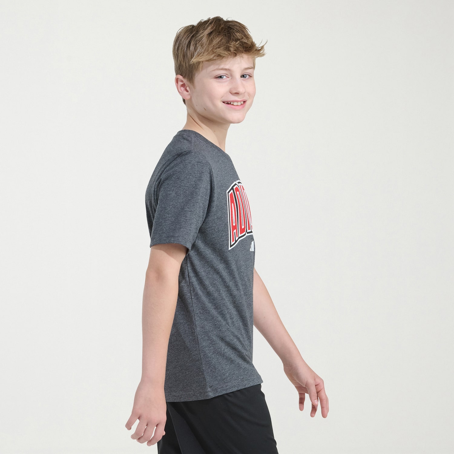 adidas Big Kid Boys Crew Neck Short Sleeve Regular Fit Graphic T-Shirt