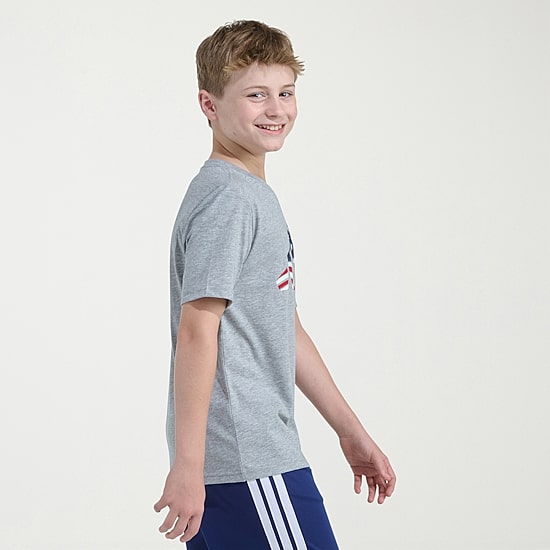 adidas Big Kid Boys Crew Neck Short Sleeve Regular Fit Graphic T-Shirt