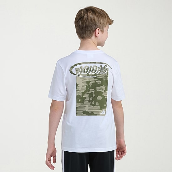 adidas Big Kid Boys Crew Neck Short Sleeve Regular Fit Graphic T-Shirt