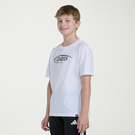 adidas Big Kid Boys Crew Neck Short Sleeve Regular Fit Graphic T-Shirt