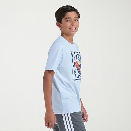 adidas Big Kid Boys Crew Neck Short Sleeve Regular Fit Graphic T-Shirt