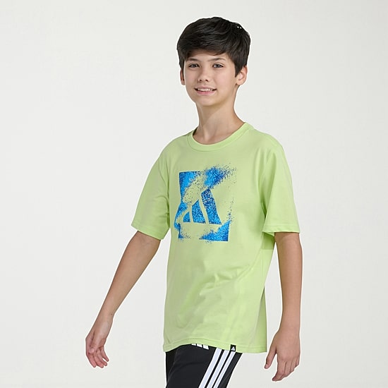 adidas Big Kid Boys Crew Neck Short Sleeve Regular Fit Graphic T-Shirt