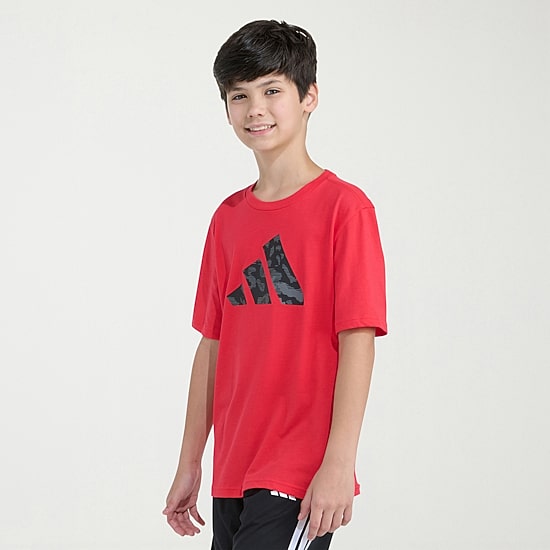 adidas Big Kid Boys Crew Neck Short Sleeve Regular Fit Graphic T-Shirt