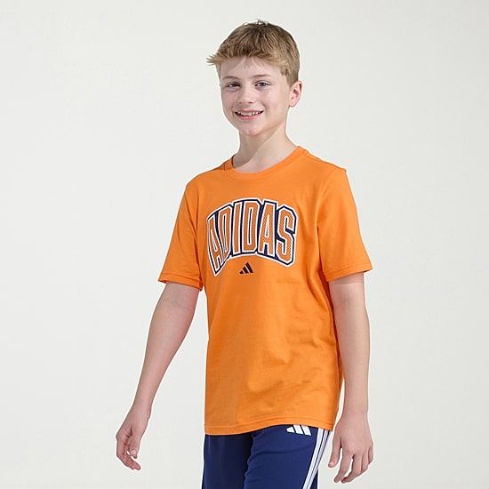 adidas Big Kid Boys Crew Neck Short Sleeve Regular Fit Graphic T-Shirt