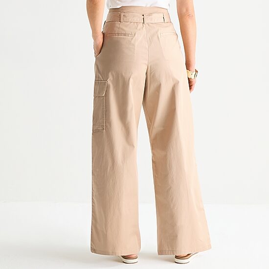 Liz Claiborne Womens Tall Wide Leg Mid Rise Cropped Pant