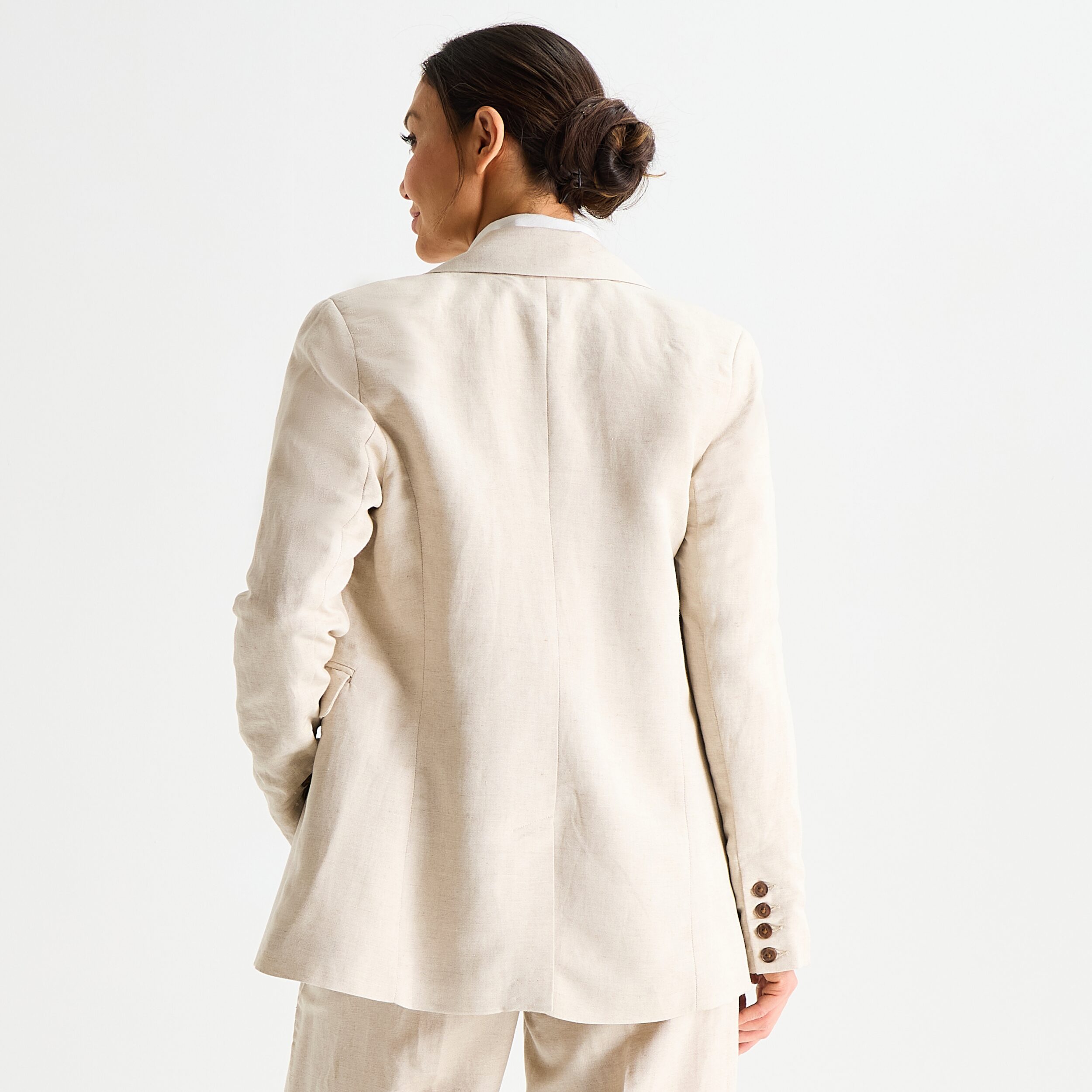 Liz Claiborne Linen Womens Classic Fit Blazer
