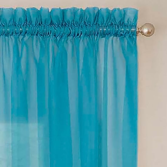 Eclipse Victoria Voile Rod Pocket Sheer Set of 2 Curtain Panel
