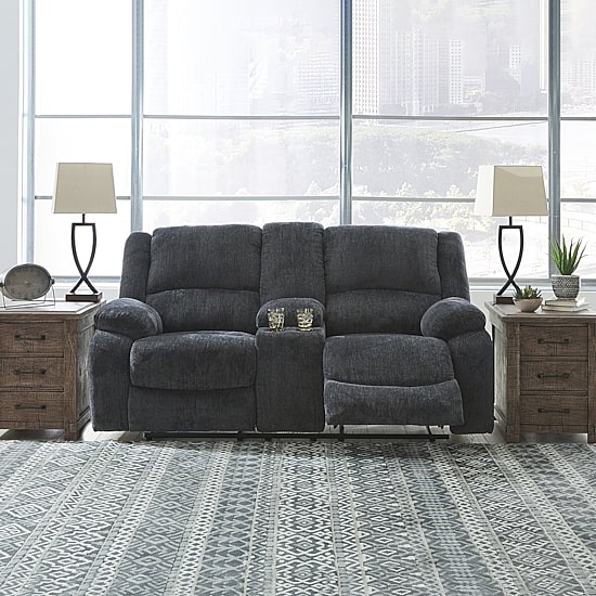 Signature Design by Ashley® Dryden Pad-Arm Reclining Loveseat