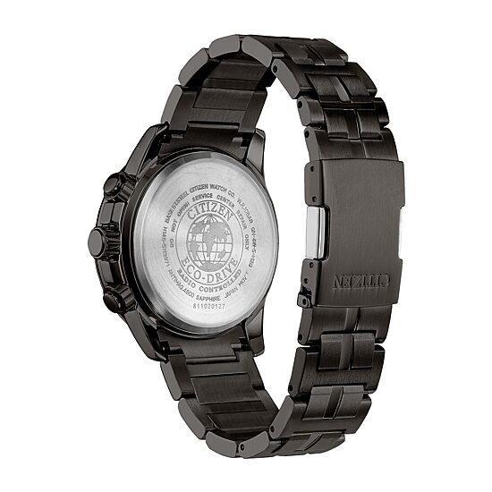 Citizen Mens Chronograph Gray Stainless Steel Bracelet Watch Cb5887-55h