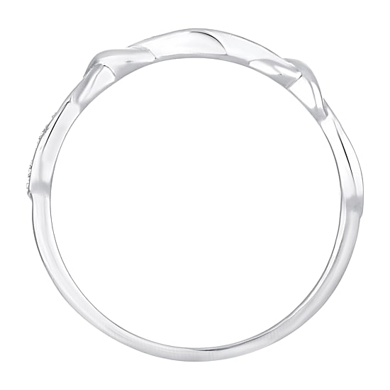 Womens Diamond Accent Natural White Diamond 10K Gold Wedding Band