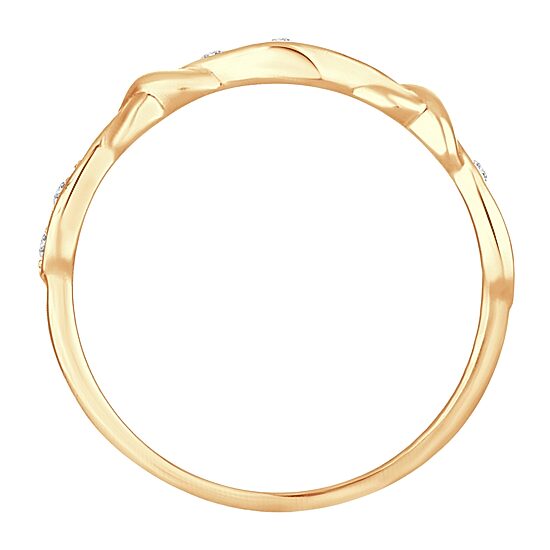Womens Diamond Accent Natural White Diamond 10K Gold Wedding Band