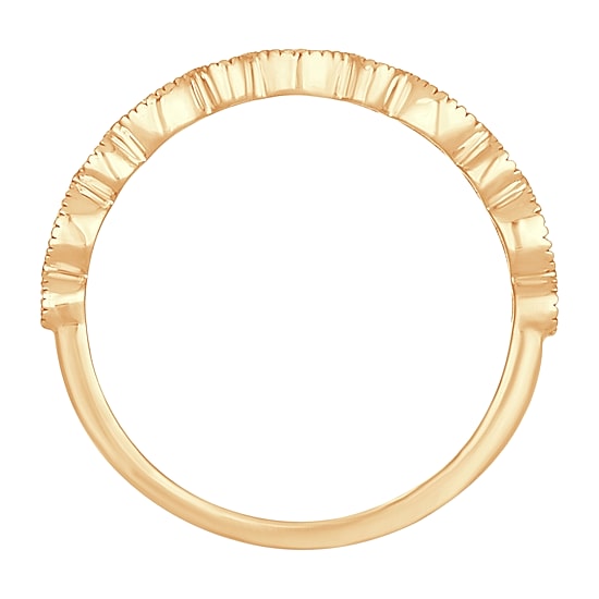 Womens Diamond Accent Natural White Diamond 10K Gold Wedding Band