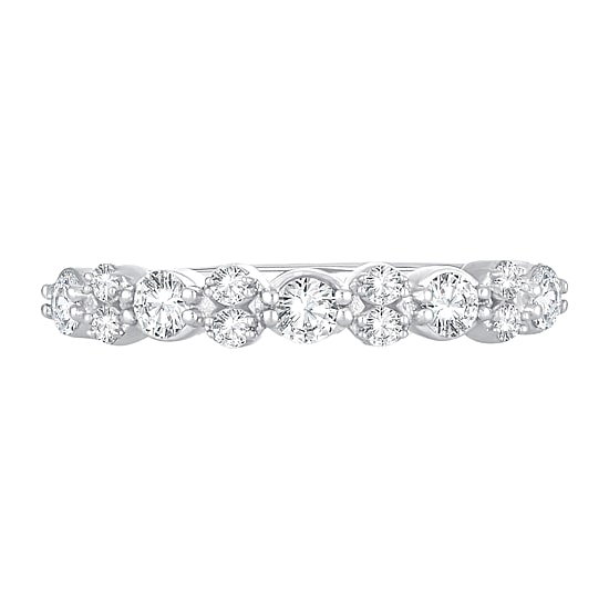 Womens 1/2 CT. T.W. Natural White Diamond 10K Gold Wedding Band