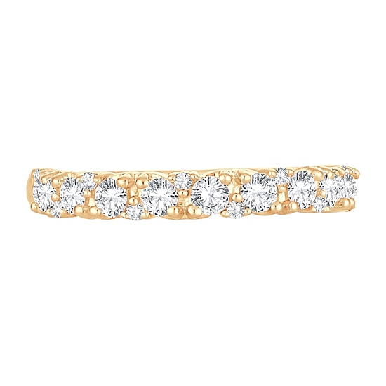 Womens 1/2 CT. T.W. Natural White Diamond 10K Gold Wedding Band