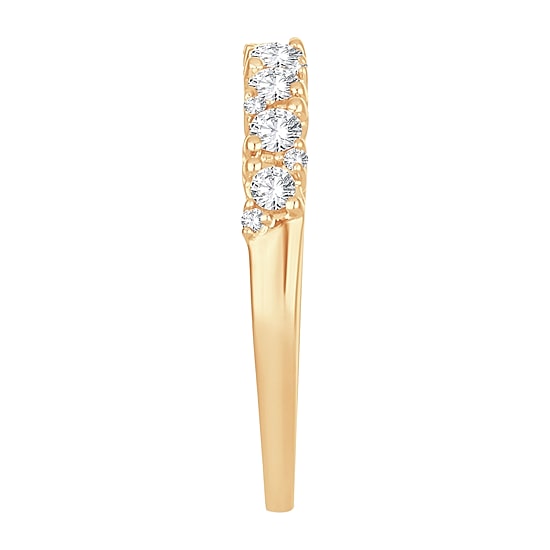 Womens 1/2 CT. T.W. Natural White Diamond 10K Gold Wedding Band