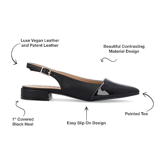 Journee Collection Bertie Womens Pointed Closed Toe Ballet Flats