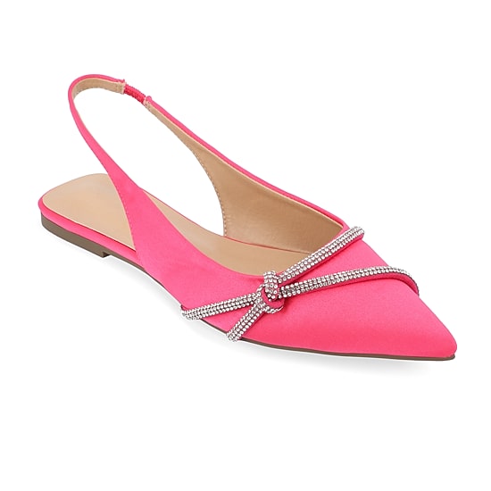Journee Collection Rebbel Womens Pointed Closed Toe Ballet Flats