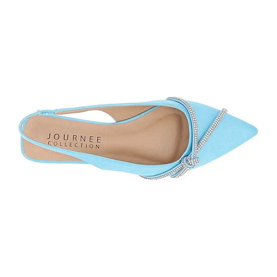 Journee Collection Rebbel Womens Pointed Closed Toe Ballet Flats