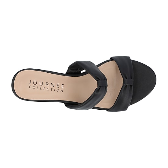 Journee Collection Dyllan Womens Round Open Toe Kitten Heel Pumps