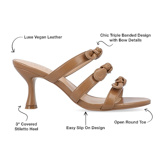 Journee Collection Kristina Womens Round Open Toe Kitten Heel Pumps