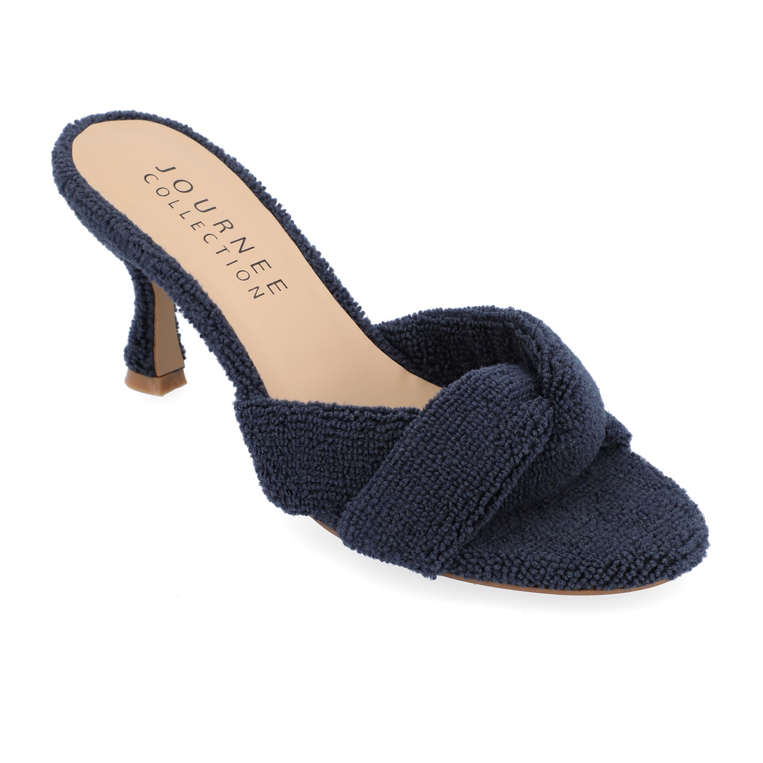 Journee Collection Mannon Womens Round Open Toe Stiletto Heel Pumps