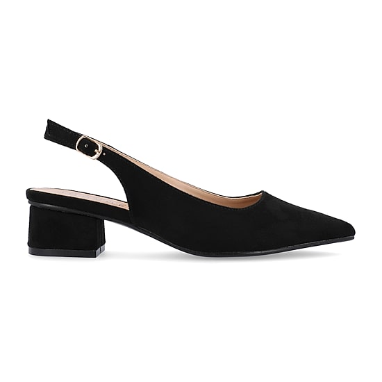 Journee Collection Sylvia Womens Pointed Closed Toe Block Heel Pumps