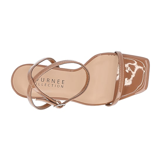 Journee Collection Telilah Womens Square Open Toe Wedge Heel Pumps
