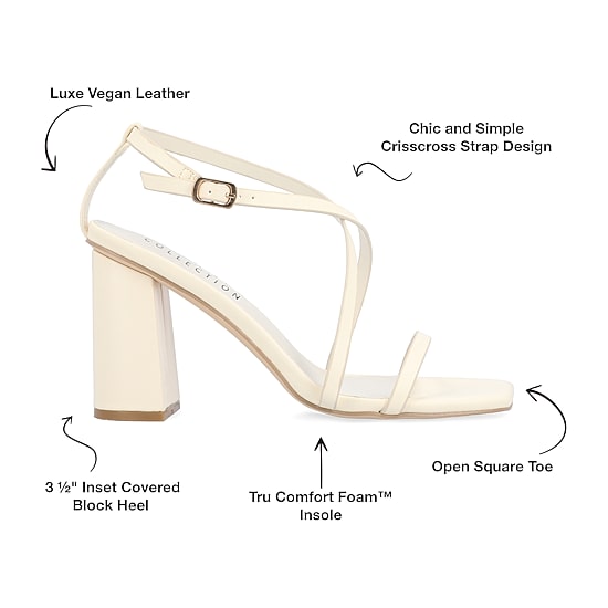 Journee Collection Womens Lenorra Heeled Sandals