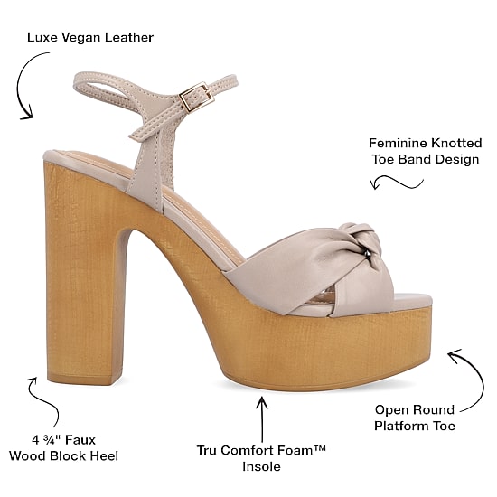 Journee Collection Womens Lorrica Heeled Sandals